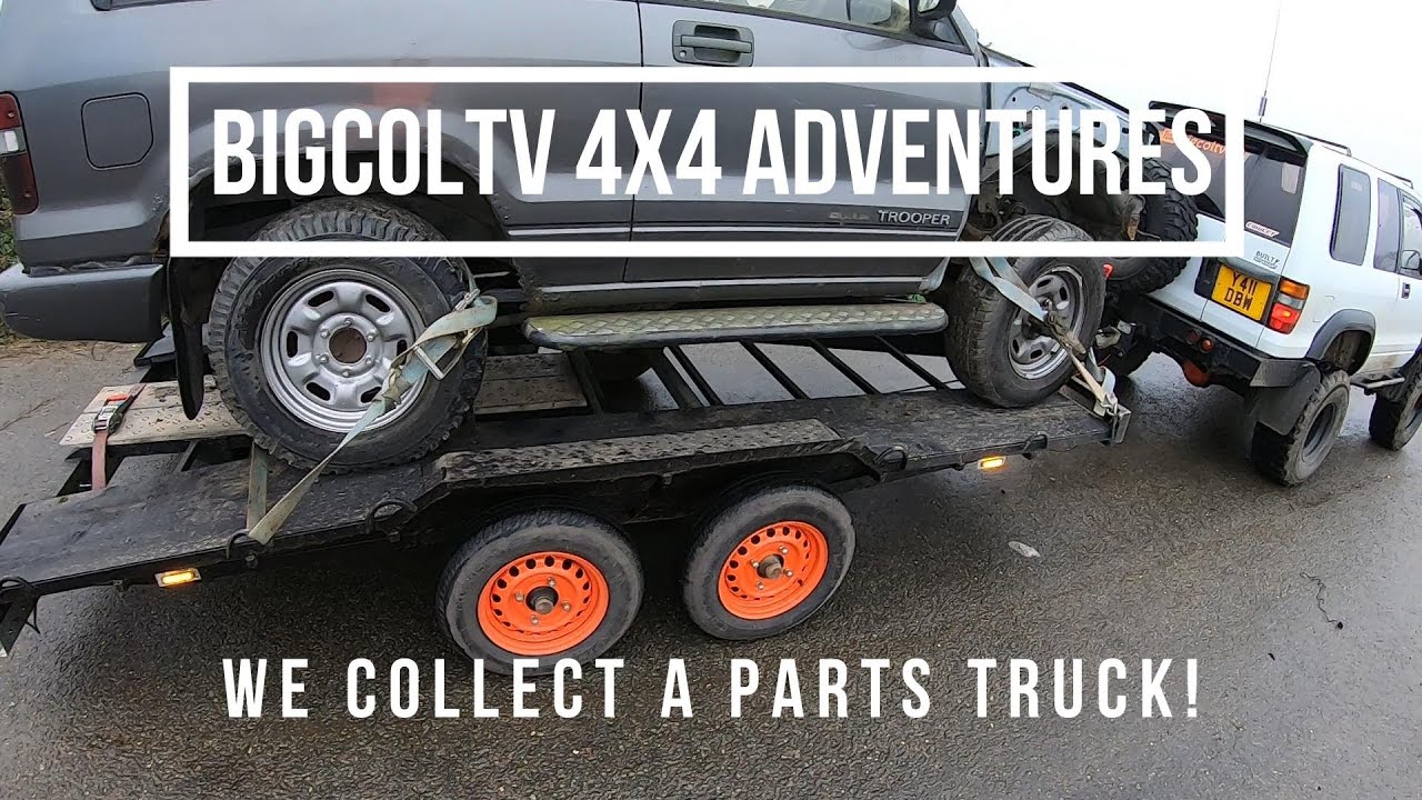 BIGCOLTV, I head off to collect a parts truck, Isuzu trooper 3.1 rolling shell,  breaker/donor/parts
