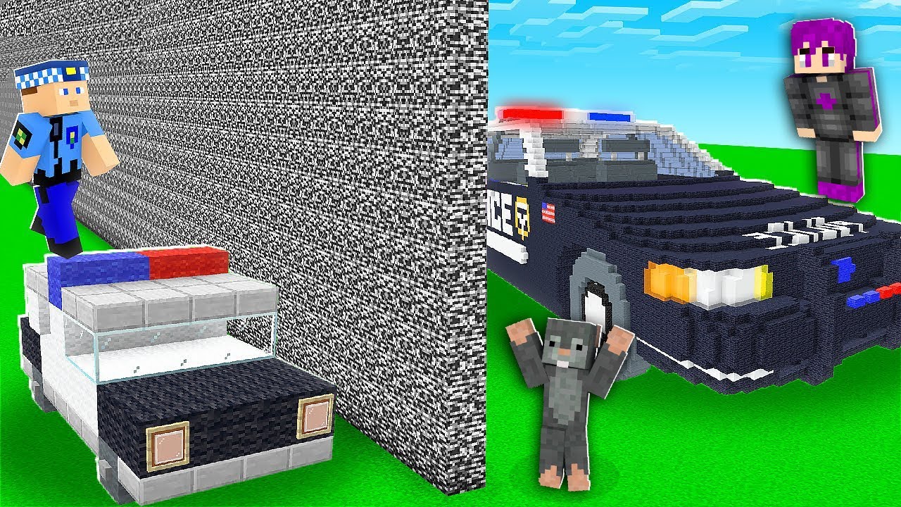 ماين كرافت : تحدي البناء ضد الشرطة المحترفة والي يخسر يدخل السجن  (اقوي تحدي بناء)...!😱🔥