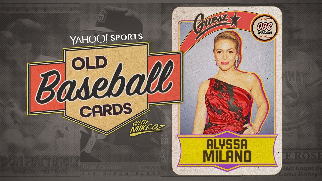 Alyssa Milano talks baseball fashion and her love the Dodgers | Old Baseball Cards