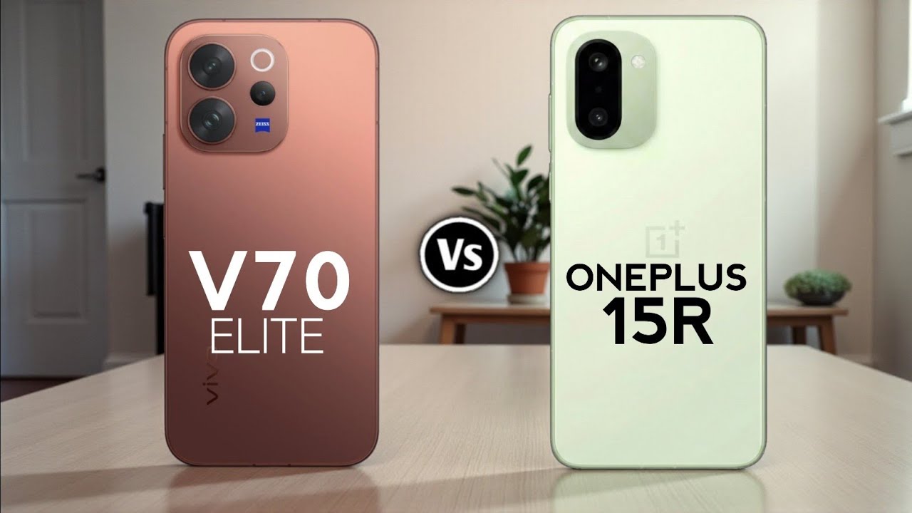 Vivo V70 Elite против OnePlus 15R – какой лучше? 🤔 | Сравнение характеристик и функций