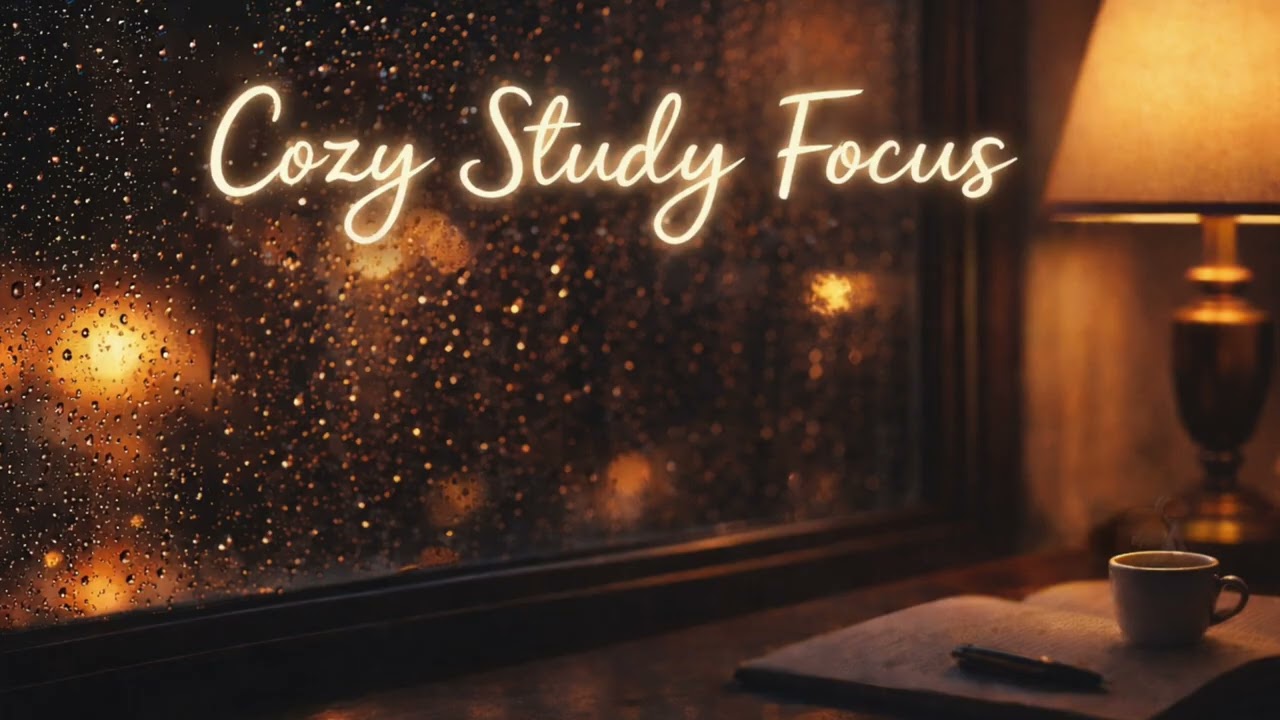 Cozy Rain Study Ambience — 3 Hours of Gentle Music for Calm Focus