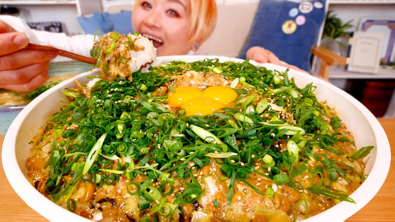 【大食い】デカ盛り！米8合の納豆ご飯！〜味噌汁約2Lと共に〜 リバイバル【モッパン】【ロシアン佐藤】