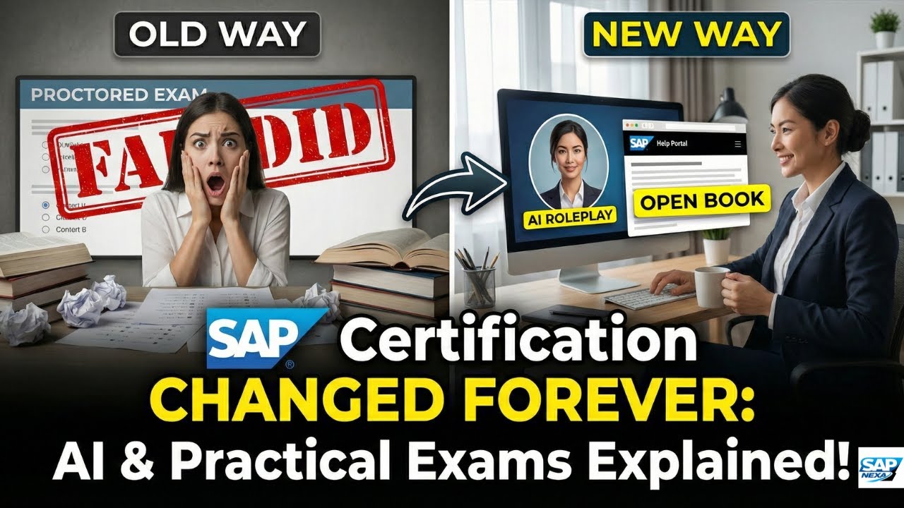 SAP Certification 2026 : New Performance-Based & Practical Exams Explained