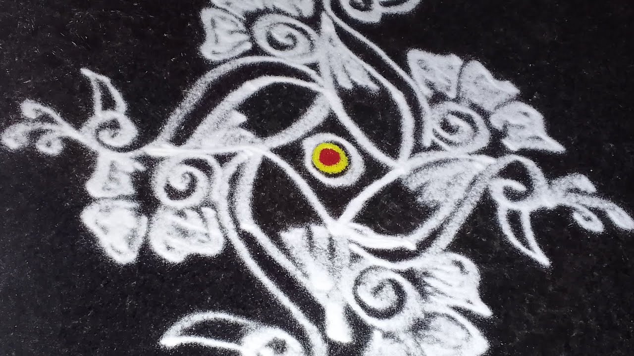 30.Easy rangoli for daily purpose #art #kolam #Rangoli #muggulu #alpana #aripana #mandana 