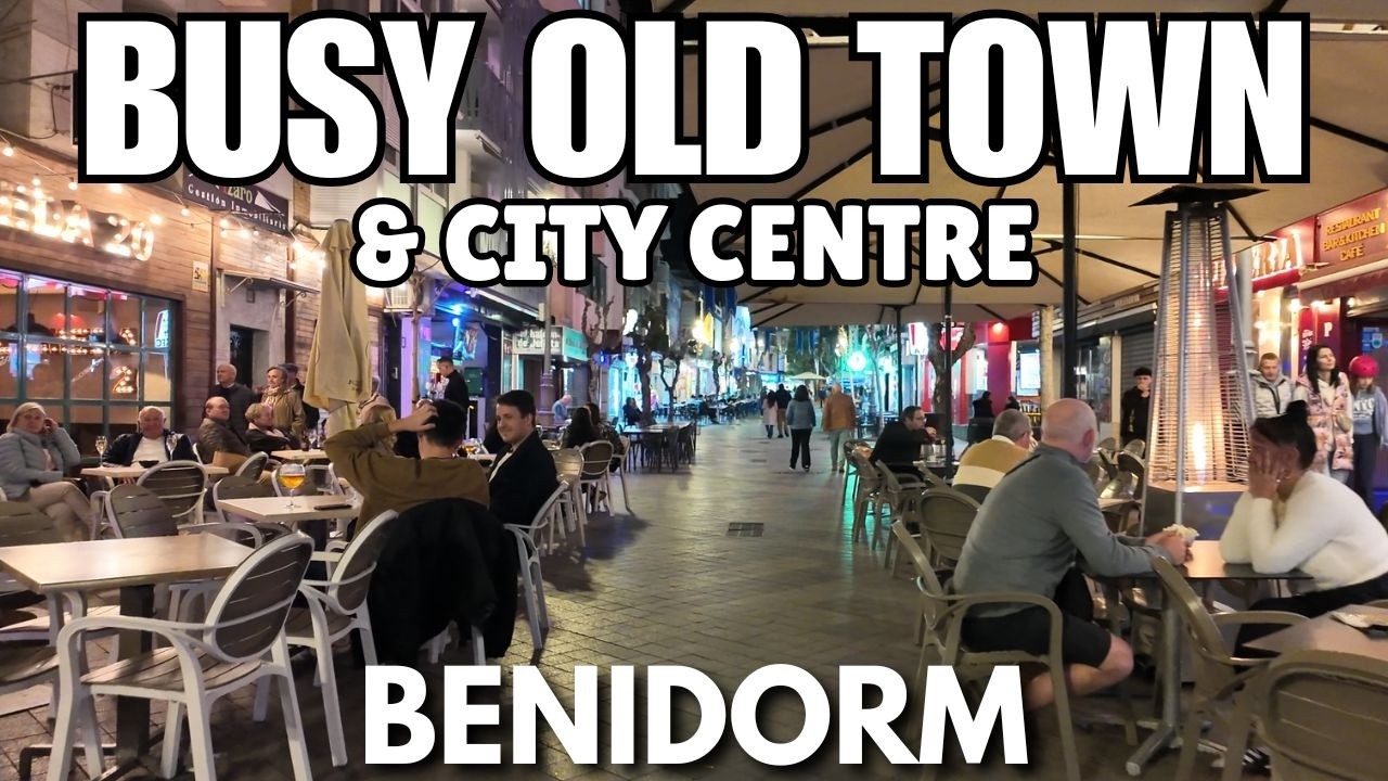 Benidorm Still Busy at Night?! 🤔 Old Town & City Centre Walk!