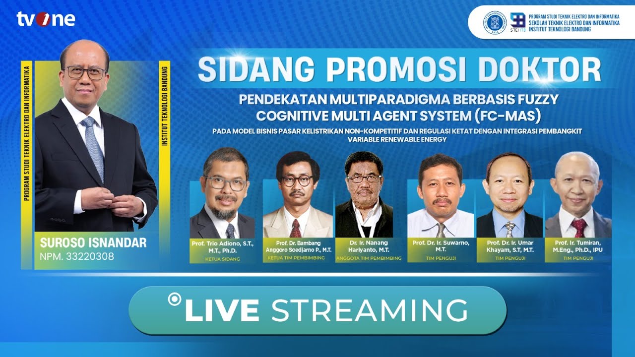 [LIVE RE-RUN] Sidang Promosi Doktor Teknik Elektro & Informatika ITB | tvOne
