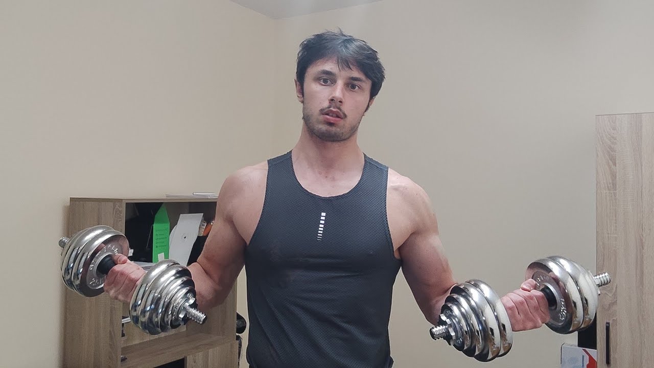ASMR My First Gym Workout (Bicep & Hammer Curls) | Exercises For Arms