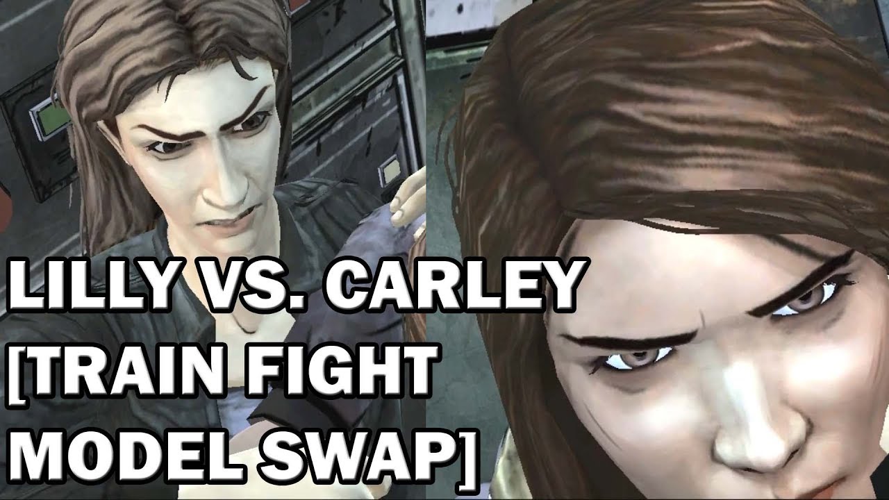 Walking Dead - Lilly vs. Carley [Train Fight Model Swap]