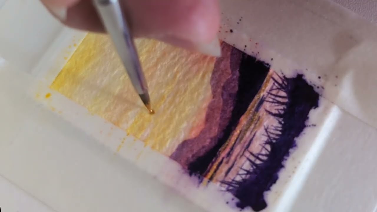 Painting a Tiny Treasure: A Miniature Watercolour That Feels Like Magic
