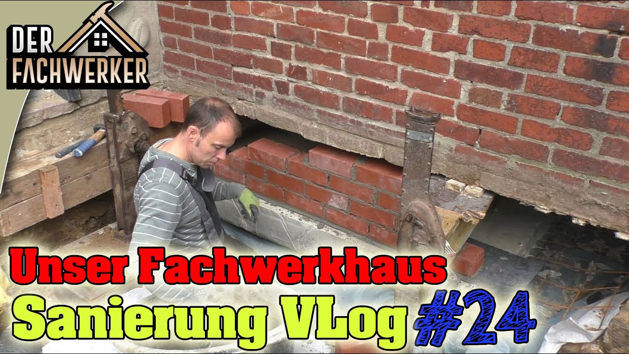 Fachwerkhaus VLog #24 - Aussenwand mauern und Minibagger fahren