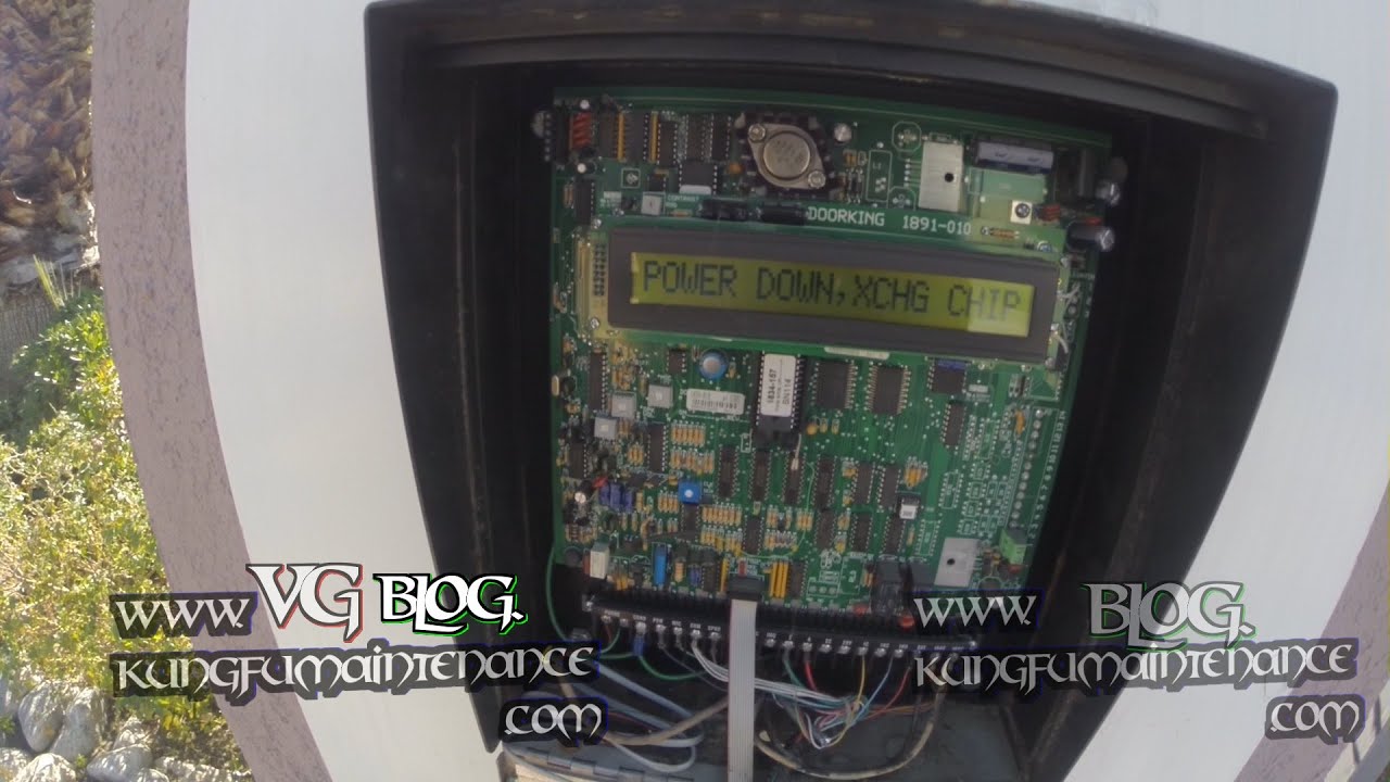 Door King Telephone Entry Gate System Error Code Power Down Exchange Chip How To Reset Or Replace