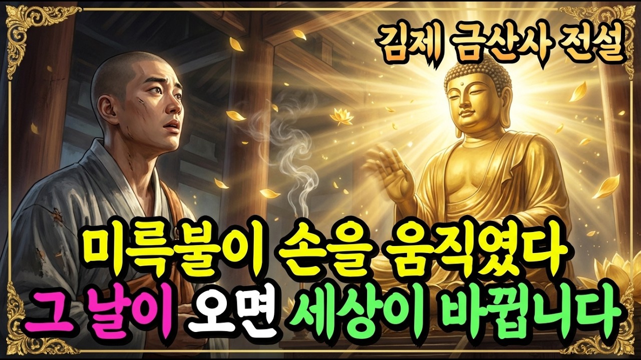 [불교이야기] 미륵불이 손을 움직였다, 그날 밤 금산사에서 무슨 일이?ㅣ김제 금산사 전설ㅣ자면서 듣는 불교이야기ㅣ불교소설