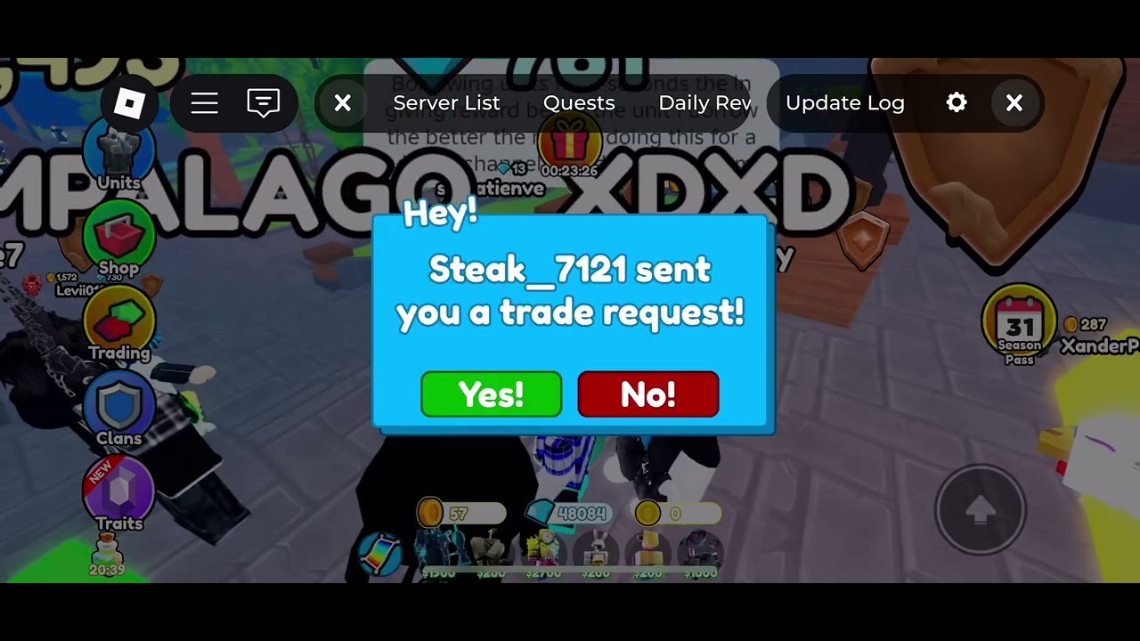 Borrowing units for 5 seconds then giving them good reward (success) toilet tower defense