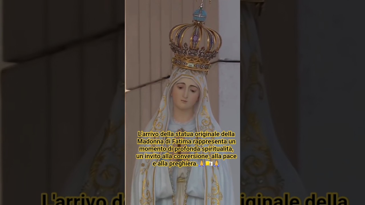 L'arrivo della statua originale della Madonna di Fatima rappresenta un momento di partima🙏🇻🇦🙏@2025