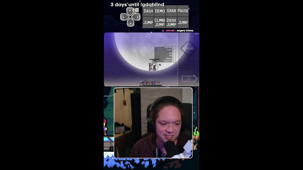 celeste blindfolded: 3 days until !gdqblind || vertical stream #shorts