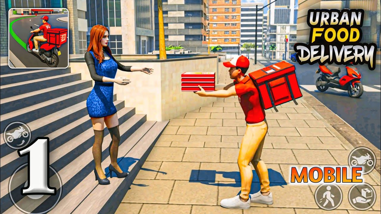 Urban Food Delivery Gameplay Walkthrough Part 1 (iOS, Android)