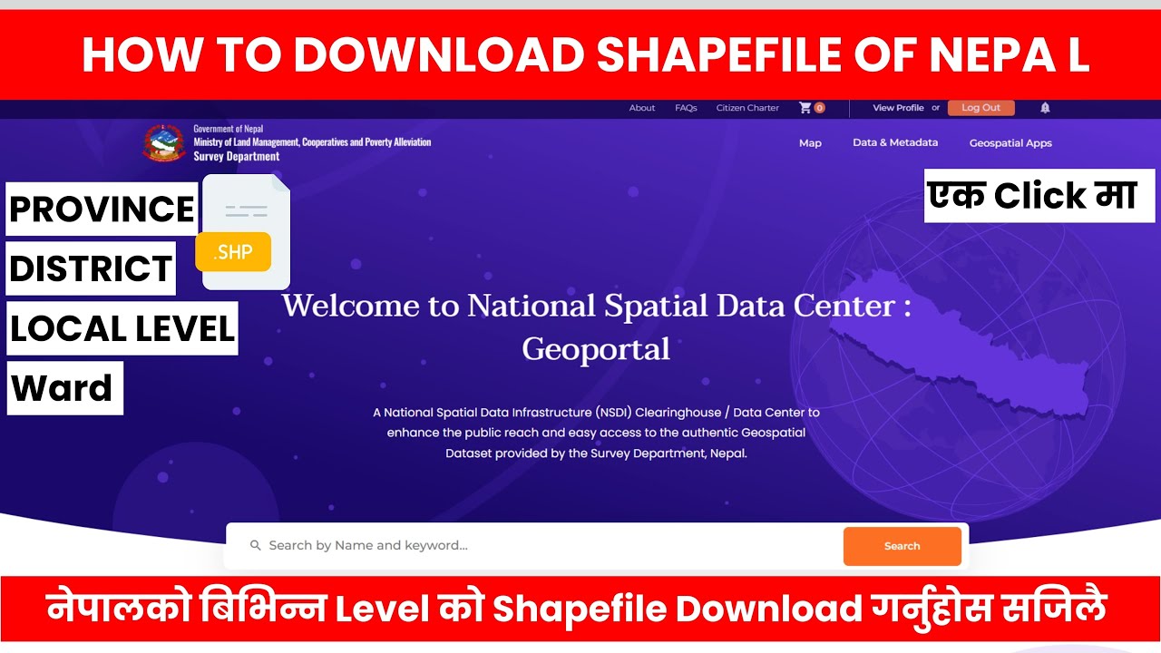 How to Download Shapefiles for Province, District, Local Level, and Ward of Nepal | GIS Tutorial |