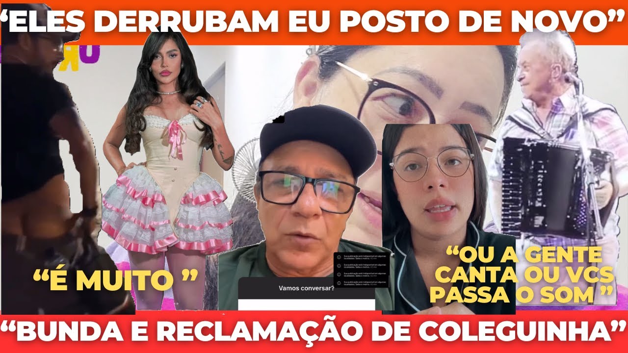 Cantora do Mastruz passa mal e sai da banda, Neto ex banda de derrubar vídeos, desaforos em cima do