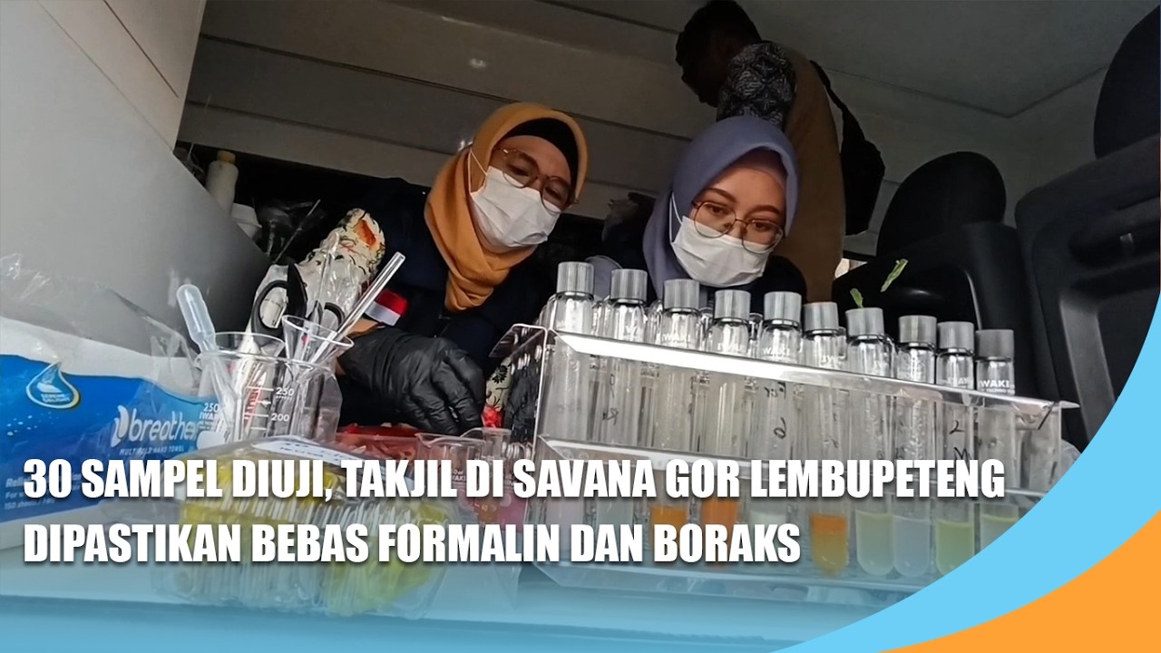 TULUNGAGUNG | 30 Sampel Diuji, Takjil di Savana GOR Lembupeteng Dipastikan Bebas Zat Berbahaya