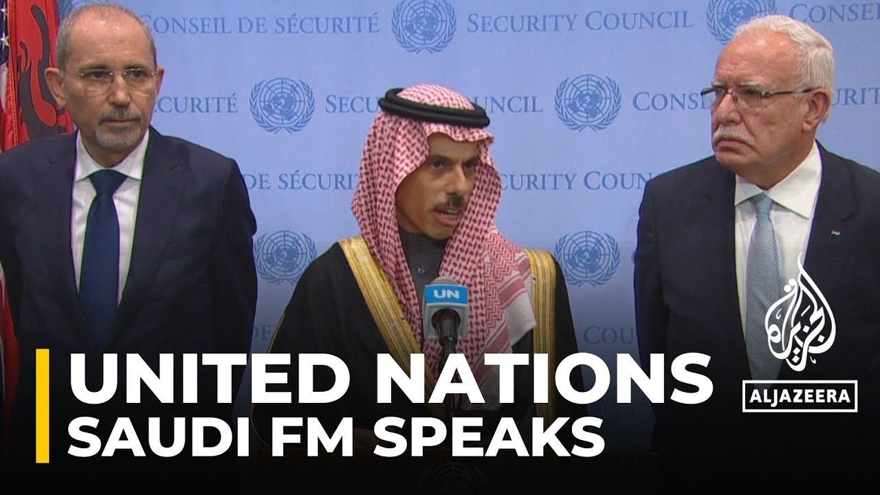 Saudi FM Faisal bin Farhan Al Saud call for immediate and sustainable ceasefire in Gaza