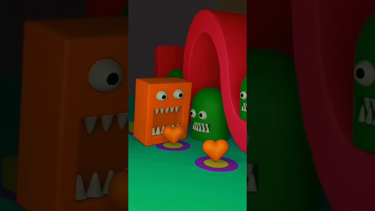 Funny Green Monster Faces 😂 | Big Face King Cartoon