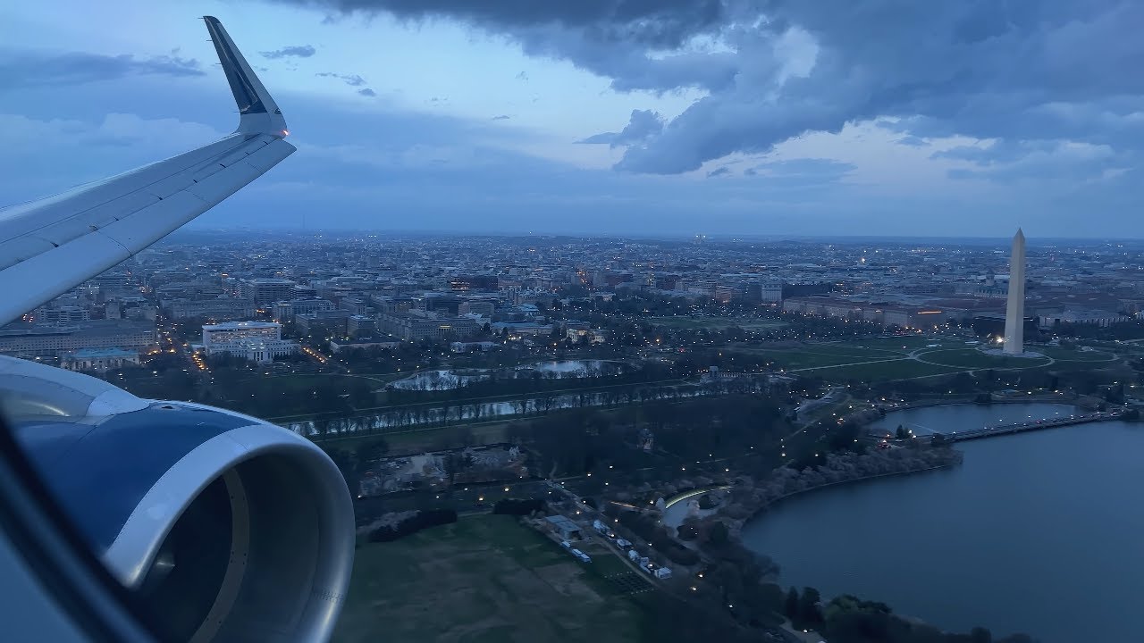 (INCREDIBLY SCENIC!) Delta A321 Approach and Landing | Washington DCA