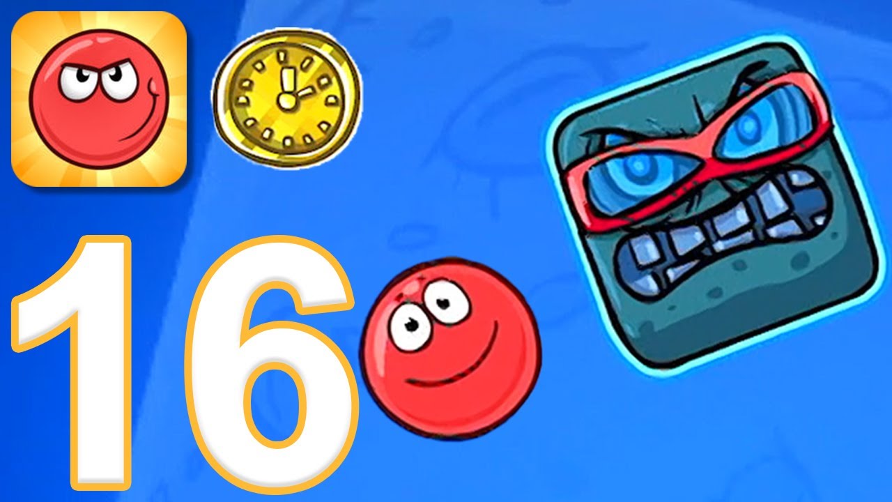 Red Ball 4 - Gameplay Walkthrough Part 16 - Gold Clock: Episode 4 Battle For The Moon (iOS, Android)