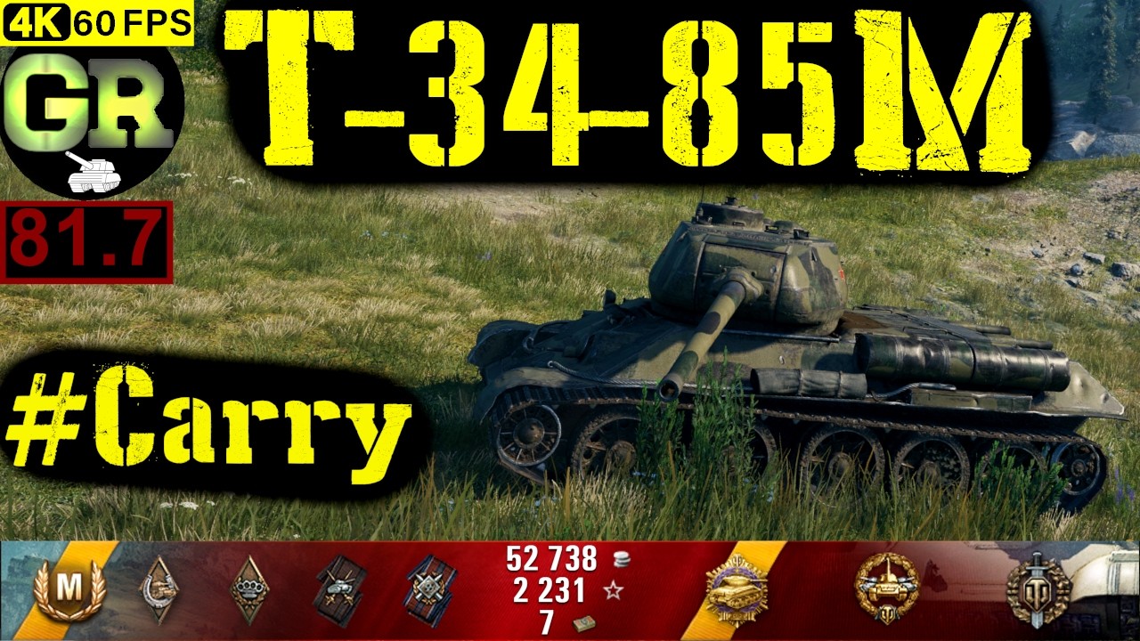 World of Tanks T-34-85M WoT Replay - 10 Kills 3.6K DMG(Patch 1.4.0)