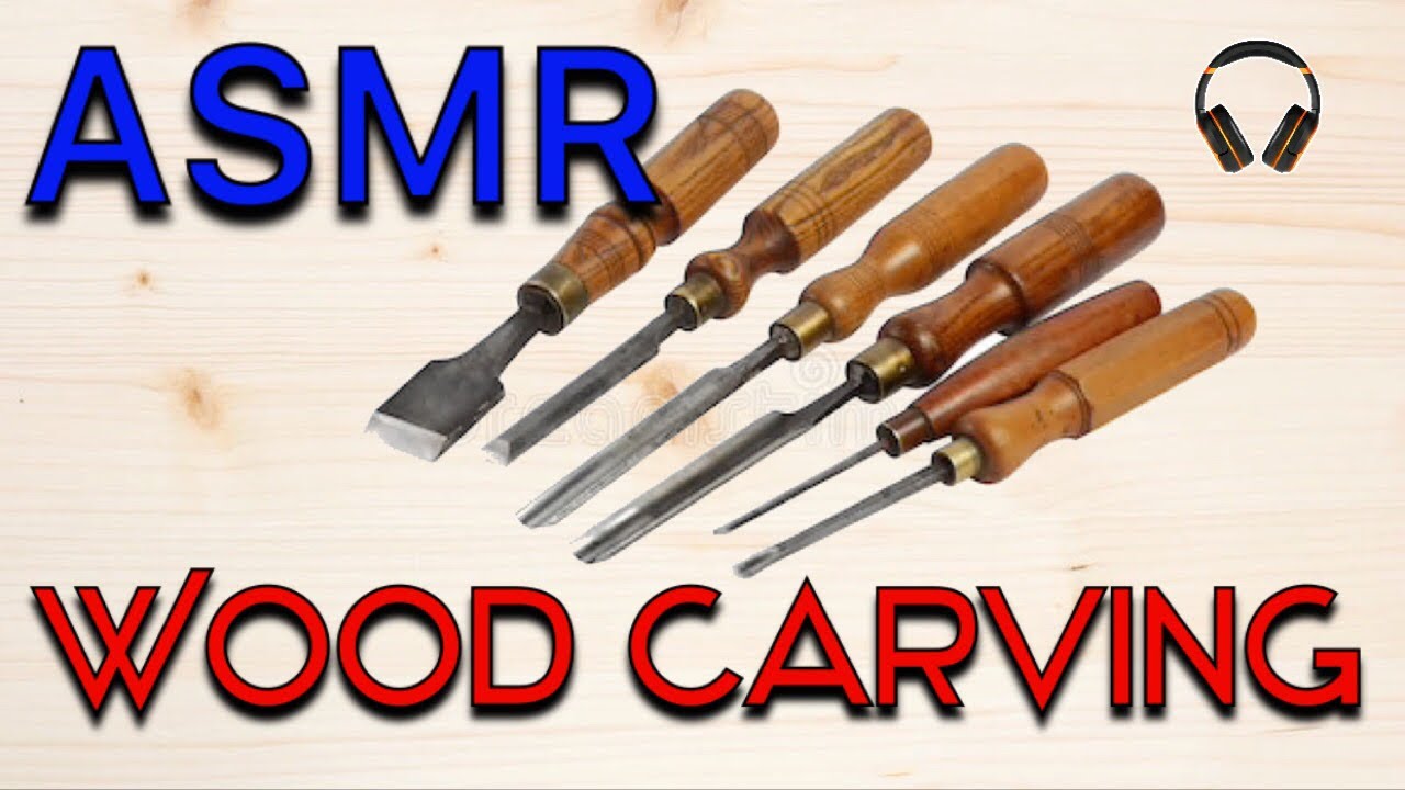 ASMR WOOD CARVING SOUNDS FOR SLEEP - Relaxing Tingles - No Talking - JoWi ASMR