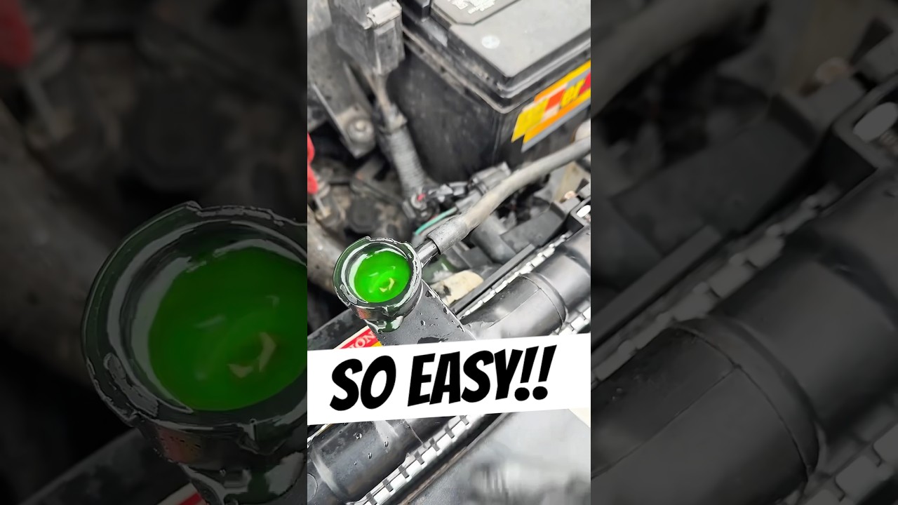 Easiest Way to Bleed Coolant🥶Mechanic&rsquo;s Secret Trick! #mechanic