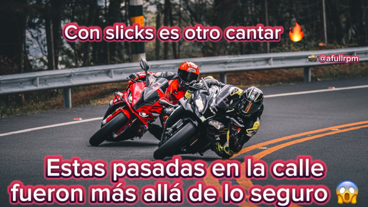 Caperucita probando finura con slicks 🥵🔥 BMW S1000RR