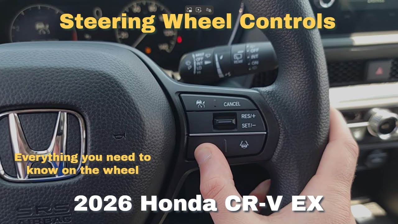 Управление на рулевом колесе Honda CR-V EX 2026 года