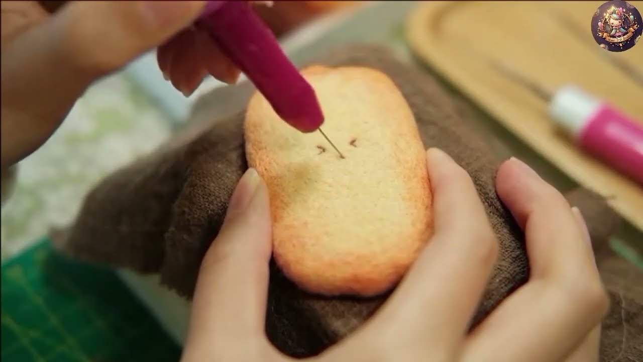 Creating Wool Felt Snow Cake & Senbei | ASMR Tutorial