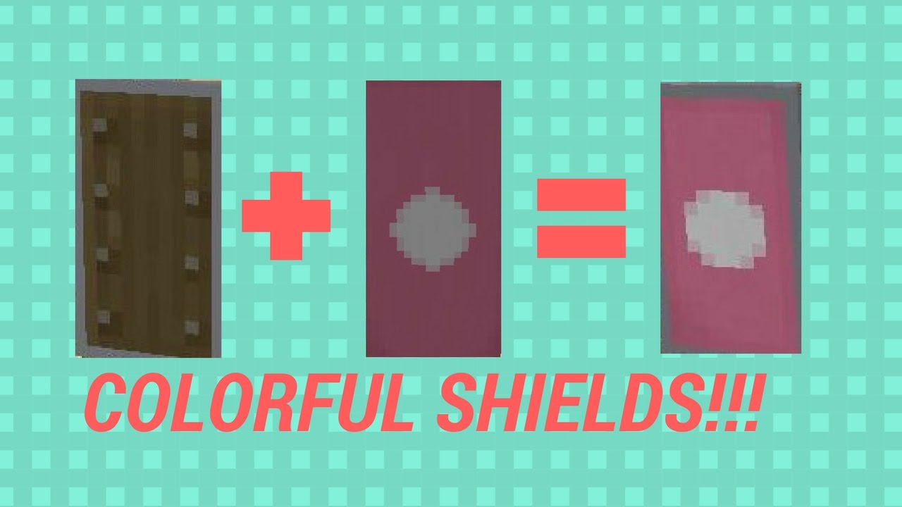 How To Get Colorful Shields In Minecraft!!!