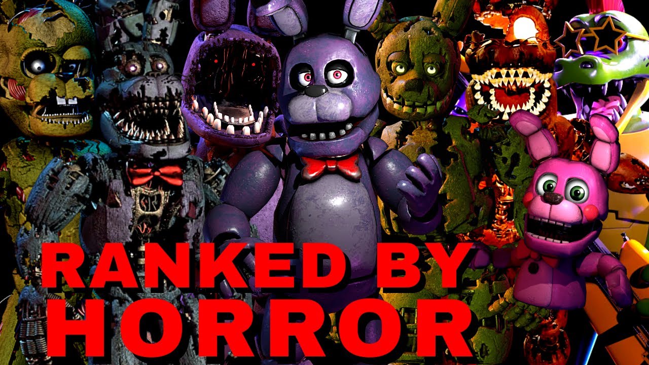 Рейтинг игр FNAF по уровню ужасов