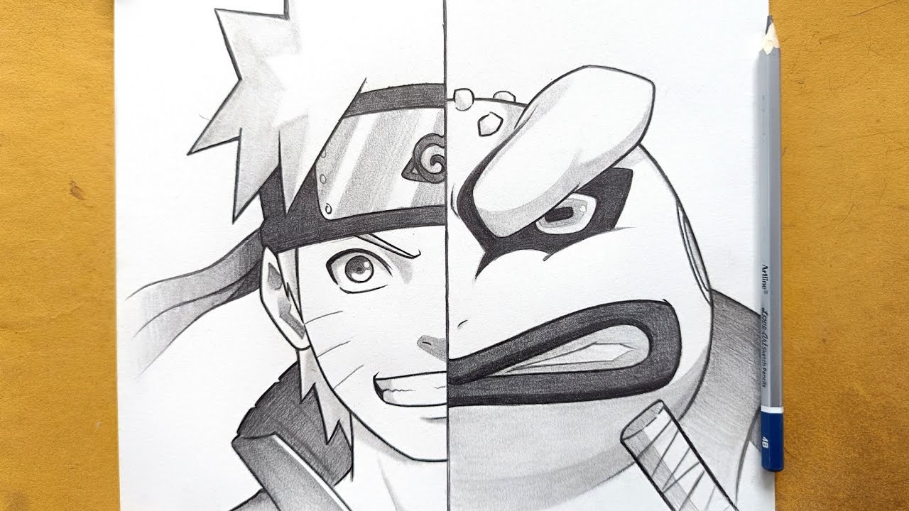 How to draw Naruto and Gamakichi step by step || Easy anime drawing ideas for beginners