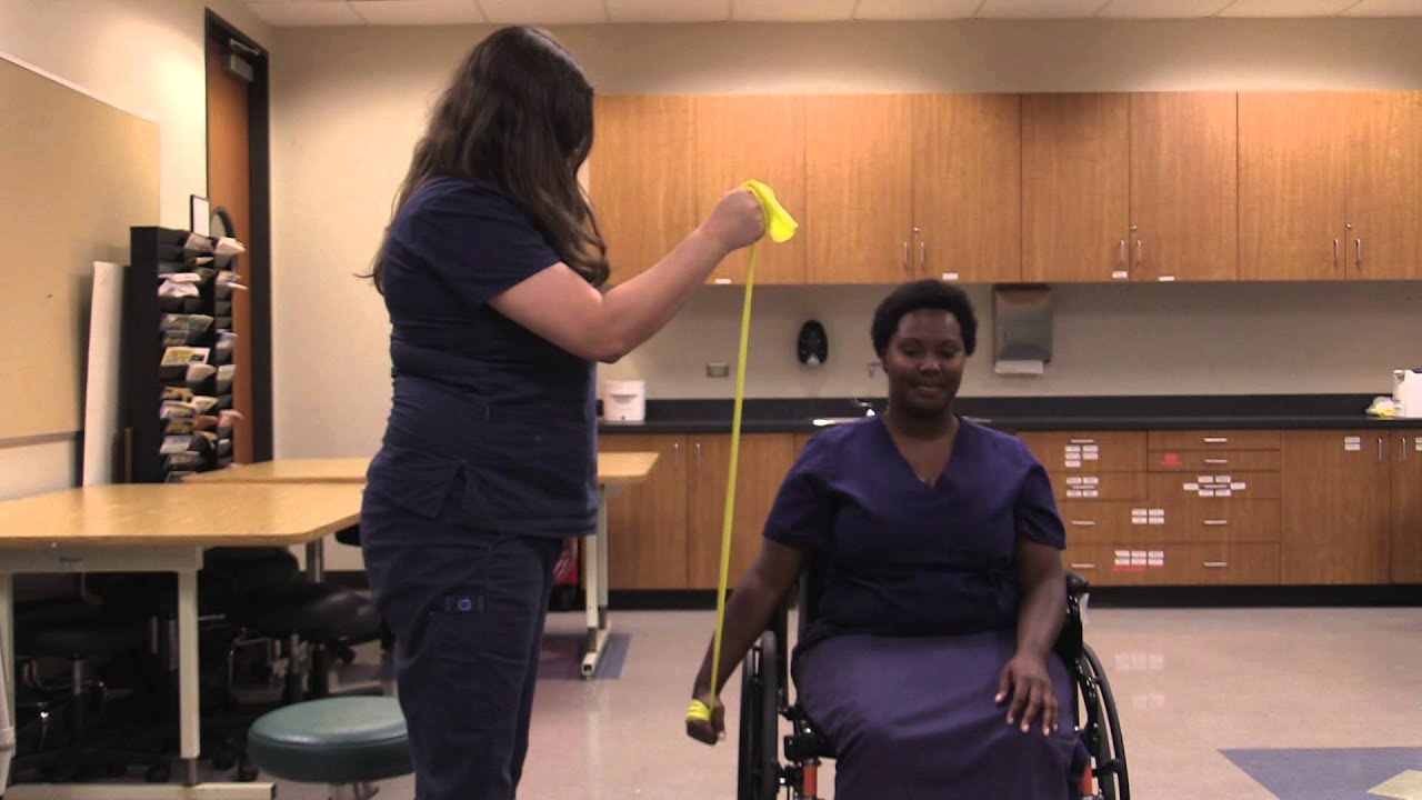 Theraband Exercises in the Wheelchair