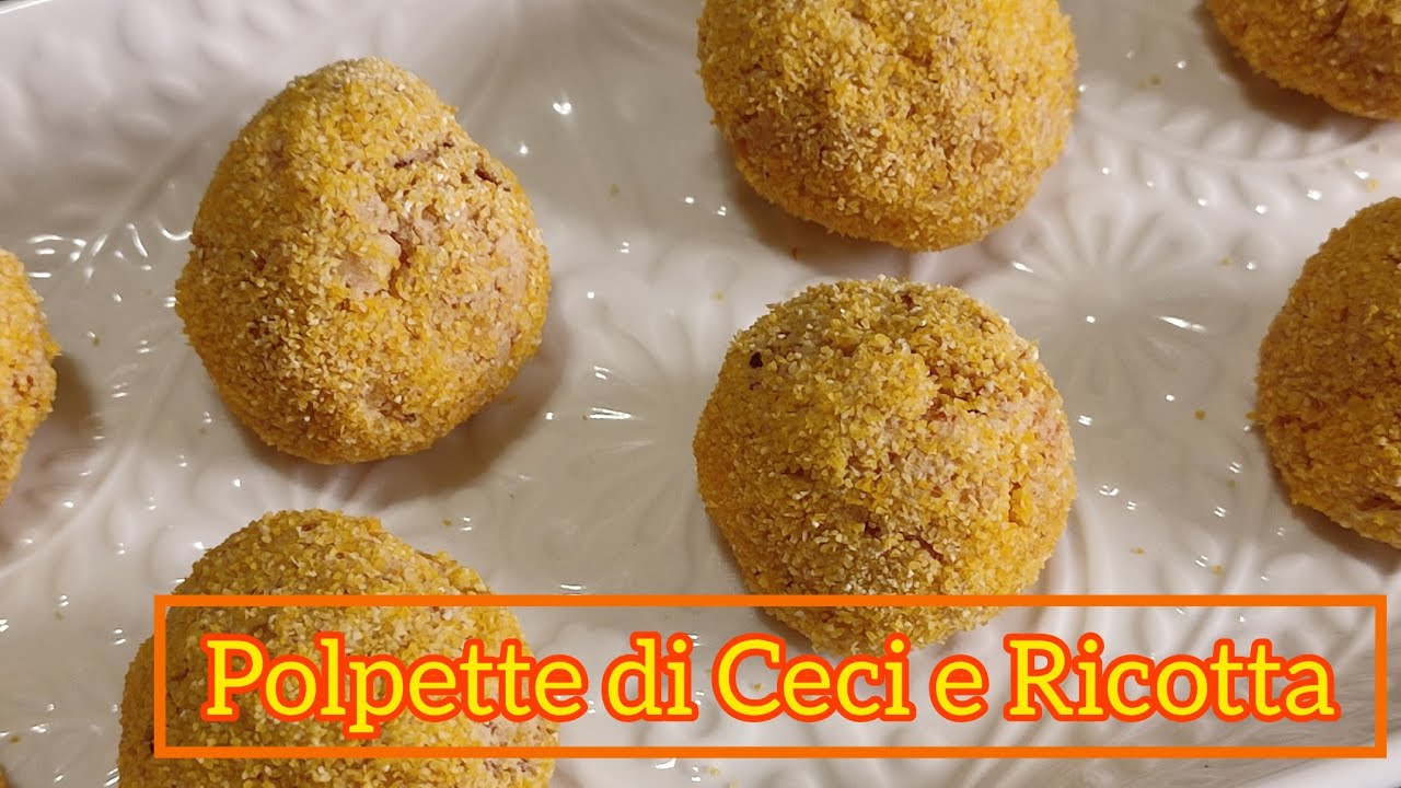 Polpette di Ceci e Ricotta/ Ricetta Facile e Veloce. Sana e genuina 😋