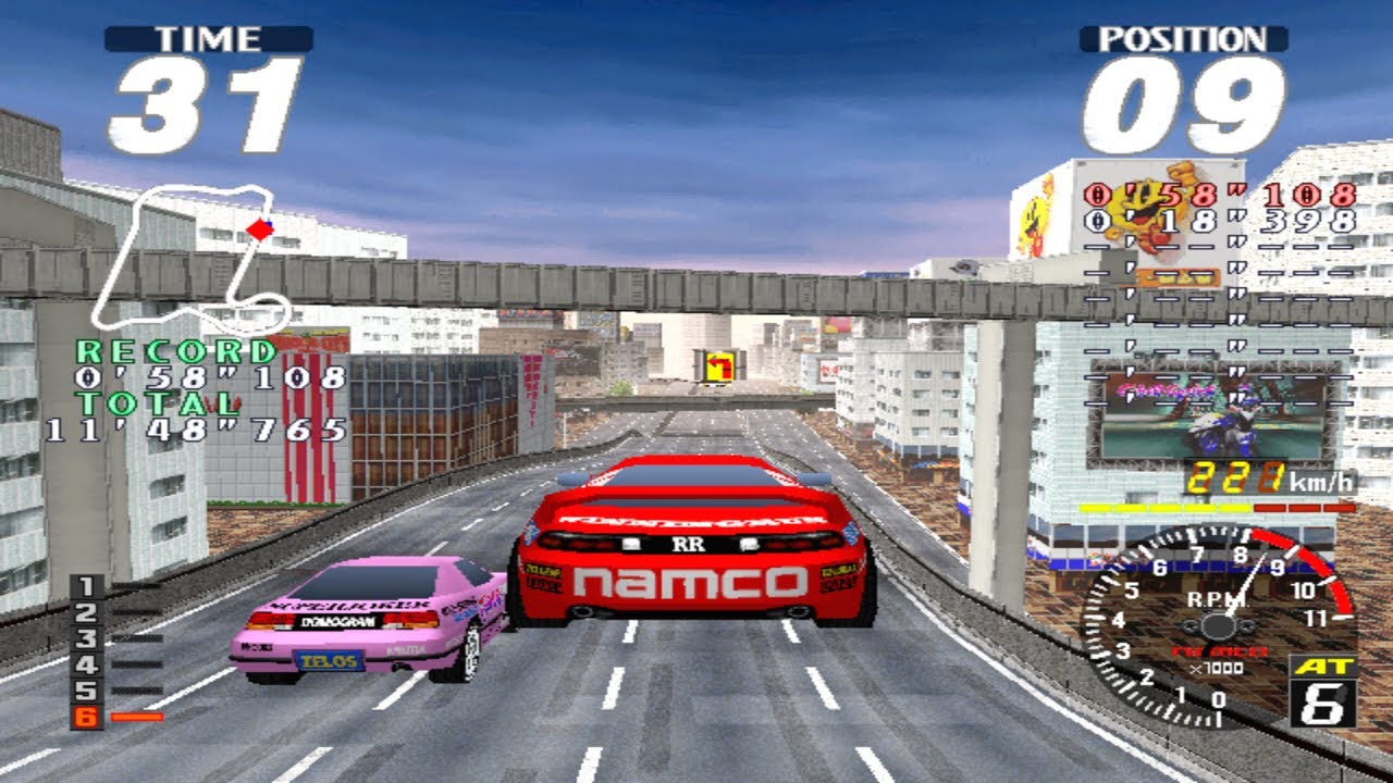 Rave Racer - Namco System 22 - Intermediate - 3 Red Car - Extra Mode - Full Race