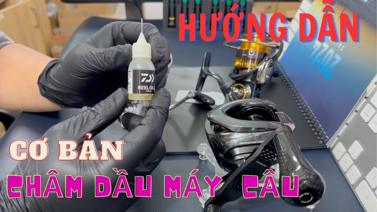 HƯỚNG DẪN  sử dụng dầu Daiwa cơ bản nhất cho máy câu cá.! Đơn giản, hiệu quả // Dungleo Fishing TV