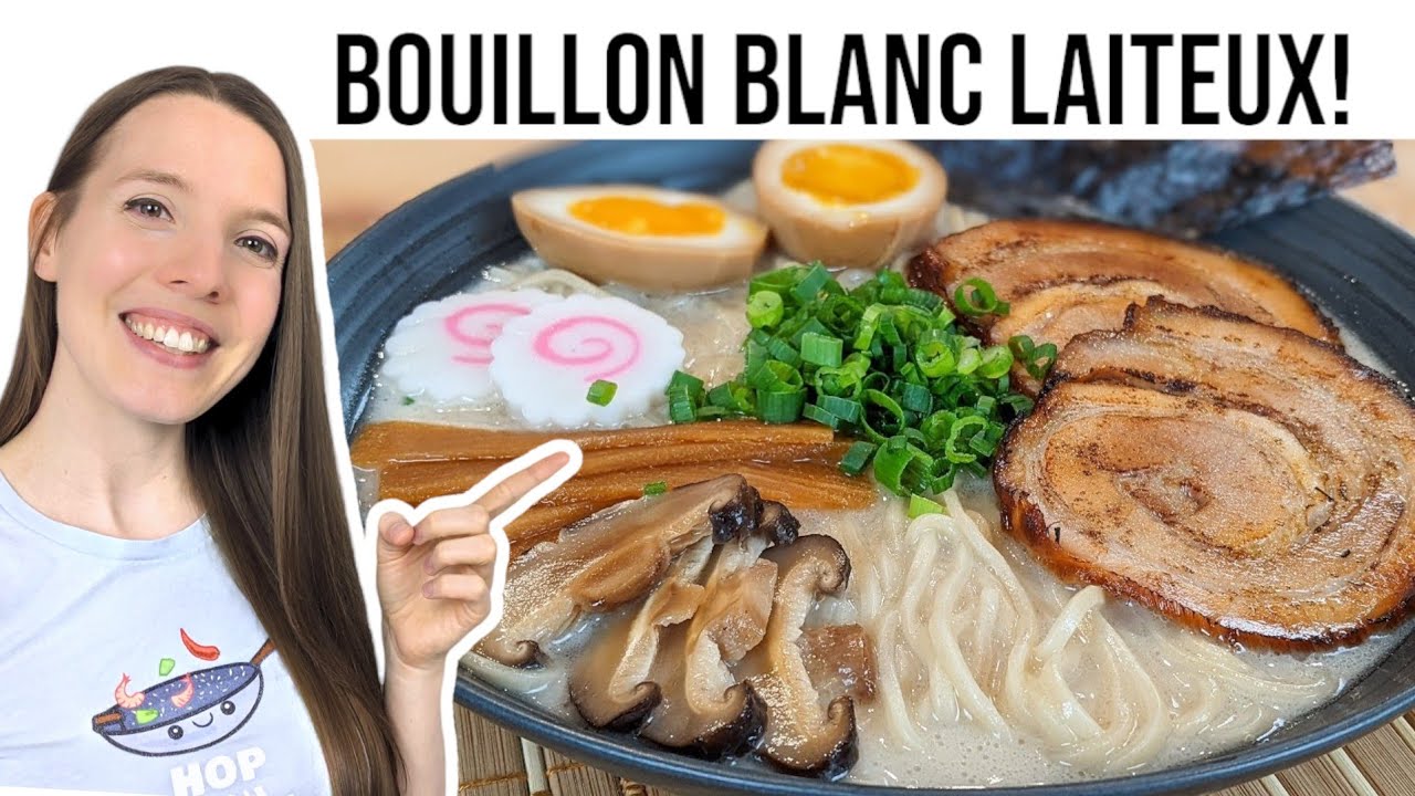 RAMEN TONKOTSU AUTHENTIQUE - RECETTE DE A à Z - HOP DANS LE WOK