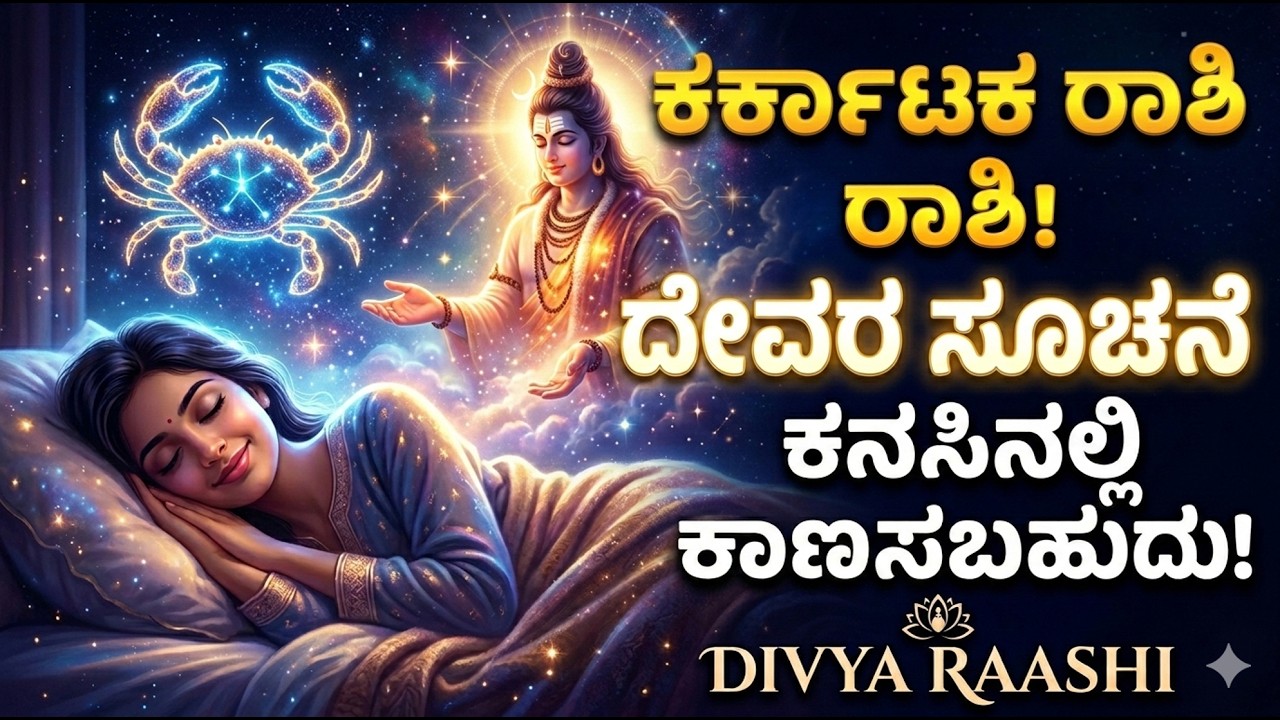 ಕರ್ಕಾಟಕ ರಾಶಿಗೆ ದೇವರ ಸೂಚನೆ ಕನಸಿನಲ್ಲಿ ಕಾಣಿಸಬಹುದು | Karkataka Rashi Divine Dream Signs 2026