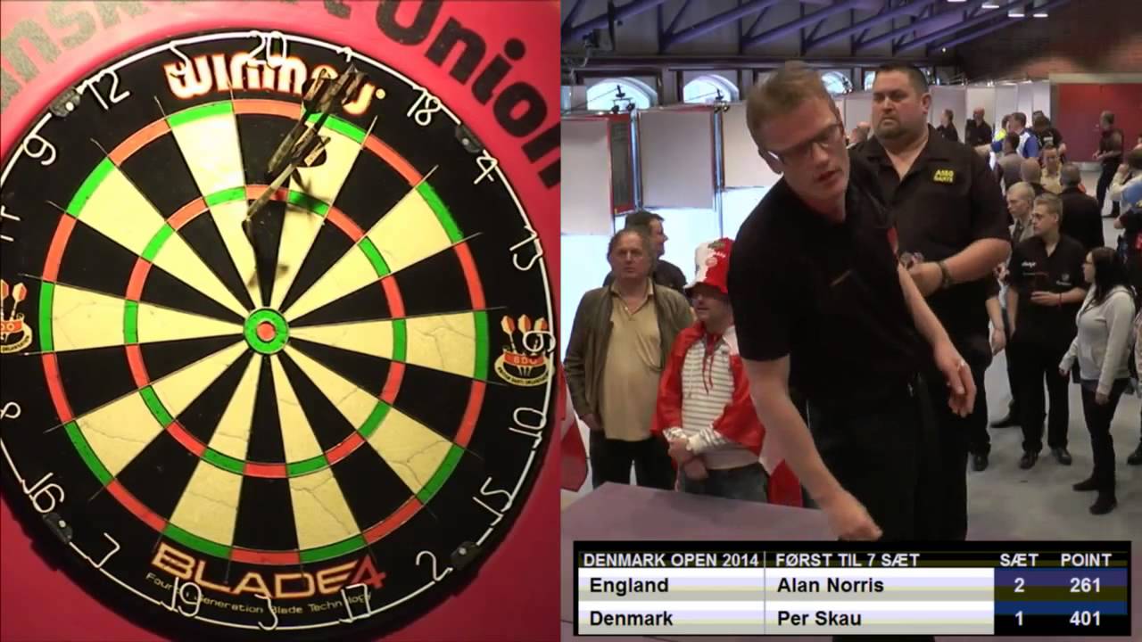 Dart   Denmark Open 2014 Alan Norris vs Per Skau
