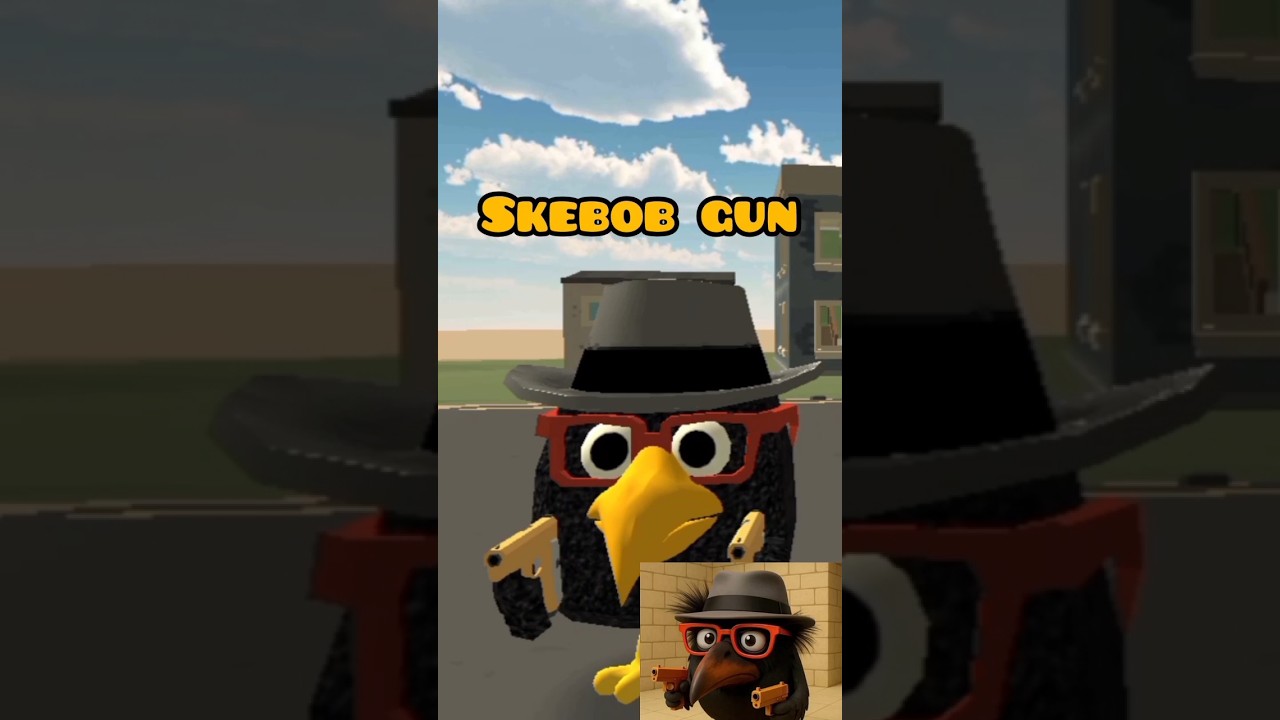 Chicken gun new skin Skebob gun✨🎉 #chickengun #skebobgun #tvomega #dragondude  #chickengunnewupdate