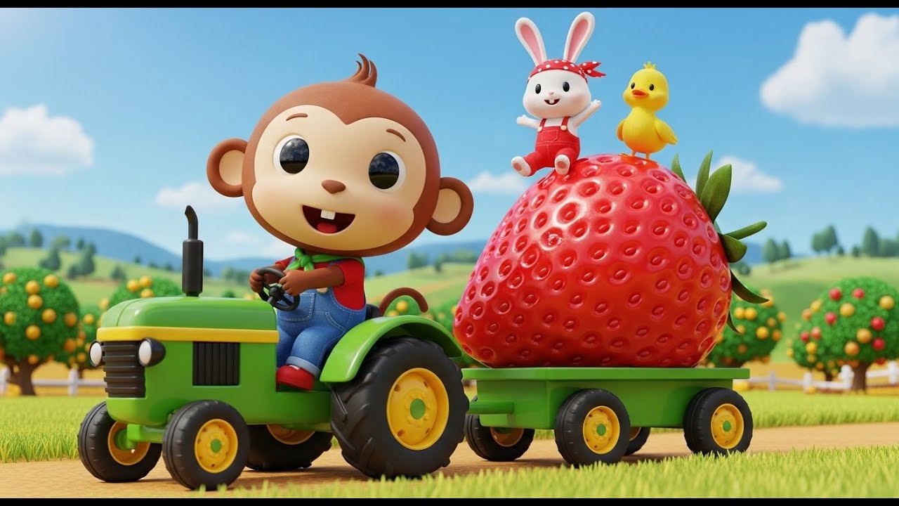 Fun Toy Adventures Await! Monkey Cartoon Funny at Monkey Farm