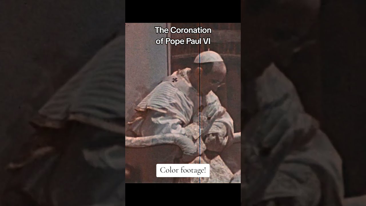 The Coronation of Pope Paul VI || COLOR!