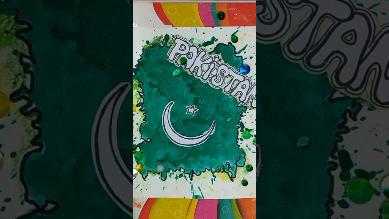 14th August Spill Painting Art #draw #shorts