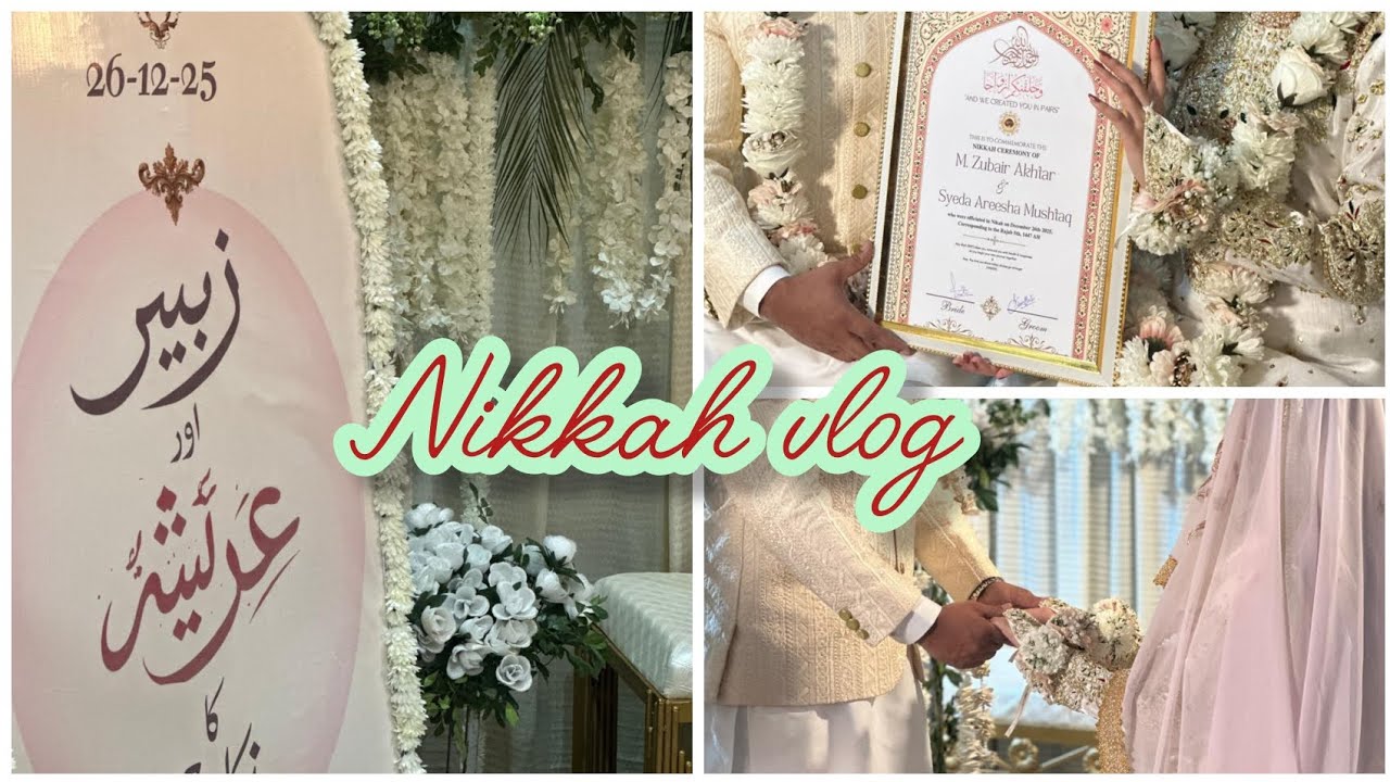 NIKKAH VLOG | LARKE WALE BARI LAYE AREESHA KI | JEHAZ LE KAR GAYE AREESHA KA