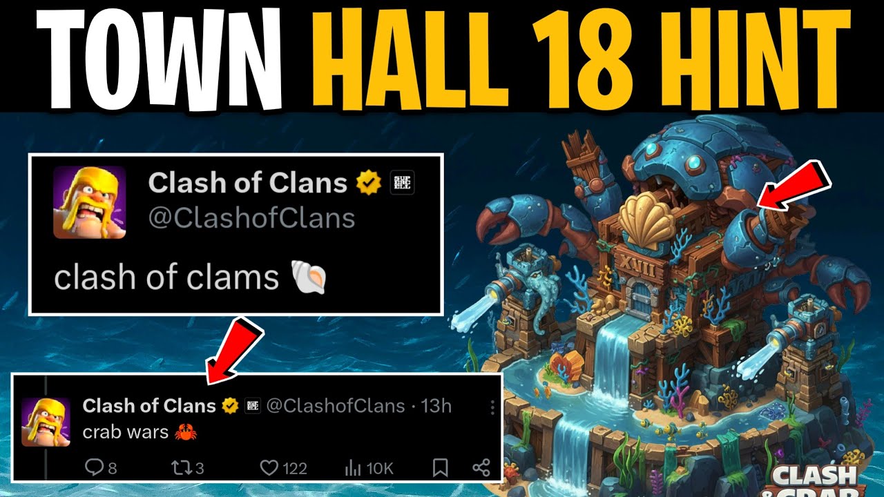 TH18 THEME REVEALED BY SUPERCELL? | CLASH OF CLAMS 🐚 TEASER EXPLAINED 
