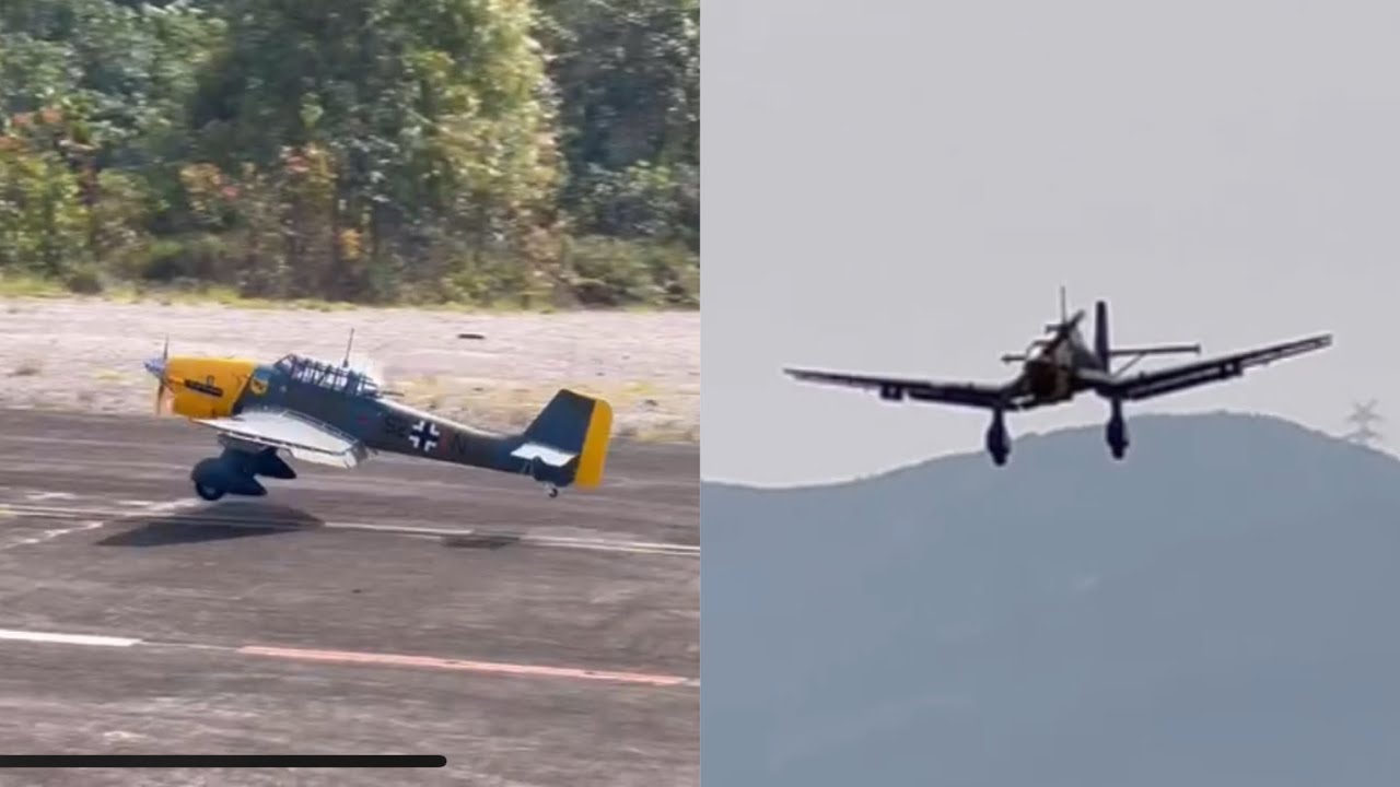 Seagull Models JU-87 Stuka Giant Scale with NGH60iL2 Four stroke in line 2 cylinders Engine